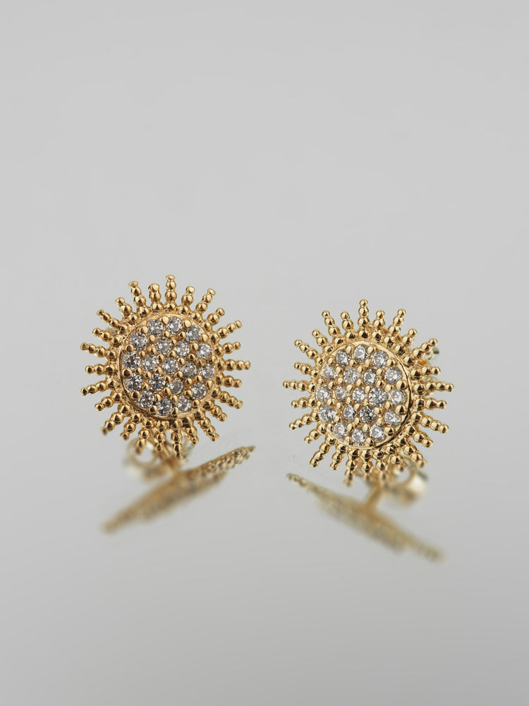 Aurore & Luna Boucles d'oreilles Emmie - Plaqué Or et Pierre OZ