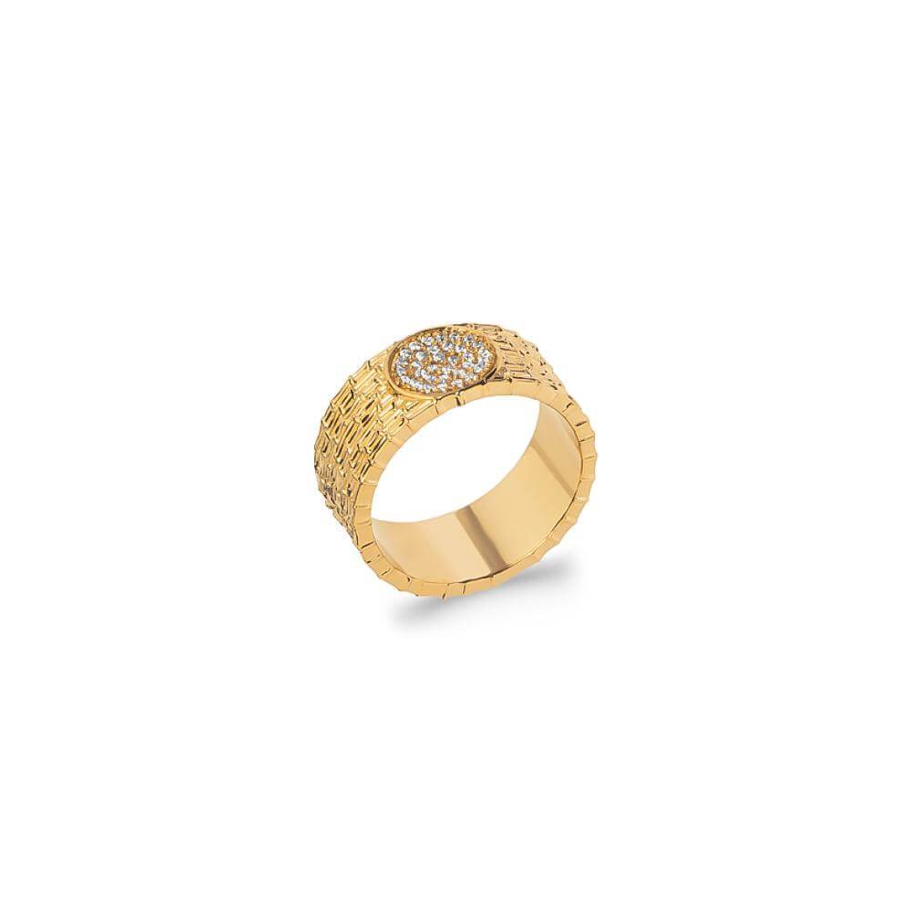 Bague Lila - Plaqué Or et Pierres OZ - Aurore & Luna