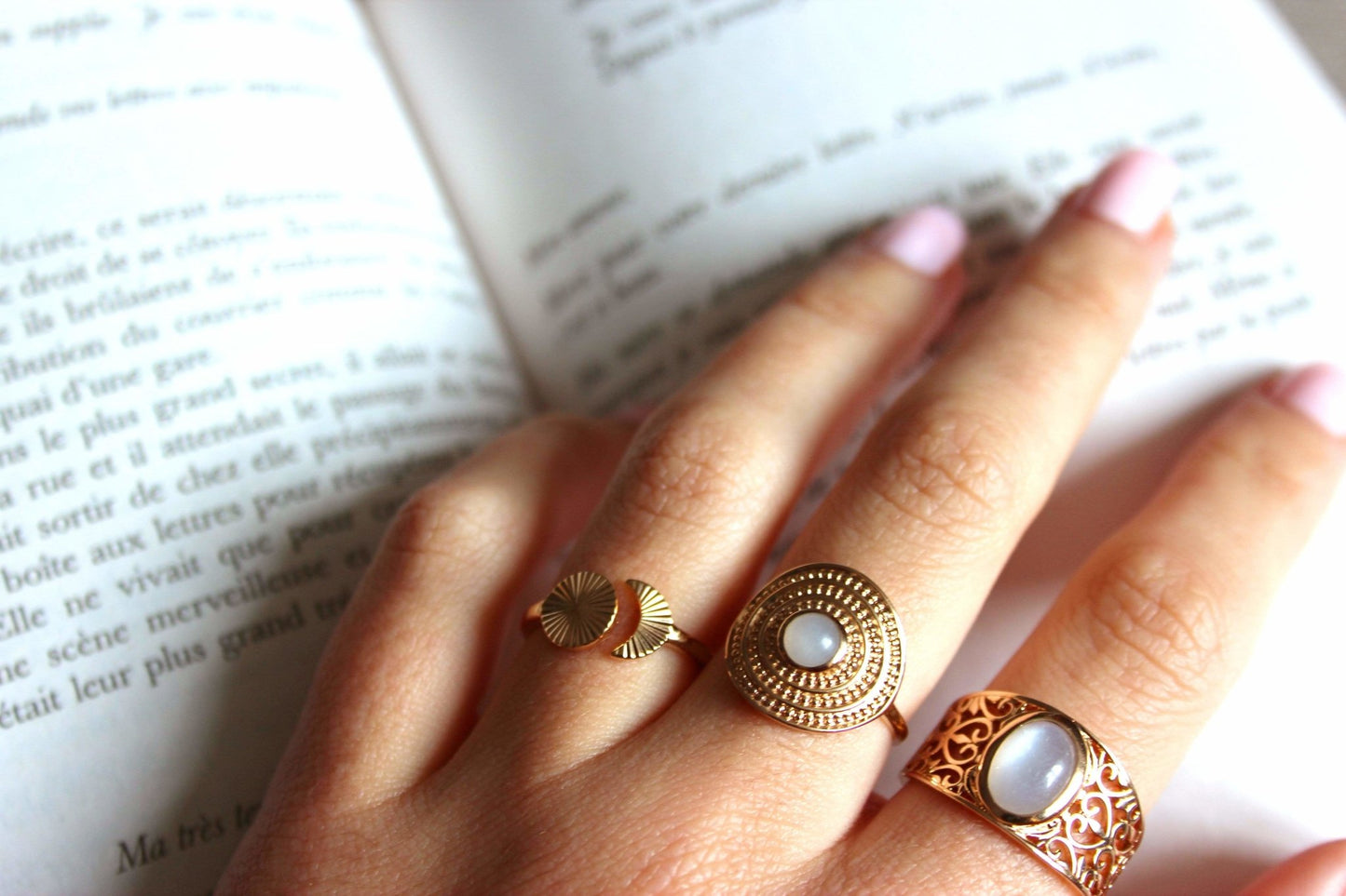 Bague Pita - Plaqué Or - Aurore & Luna