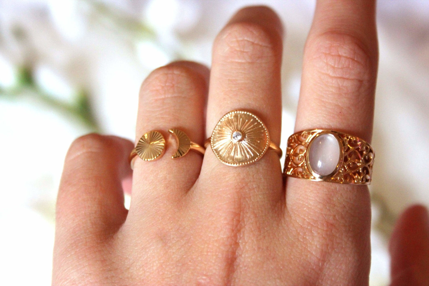 Bague Pita - Plaqué Or - Aurore & Luna
