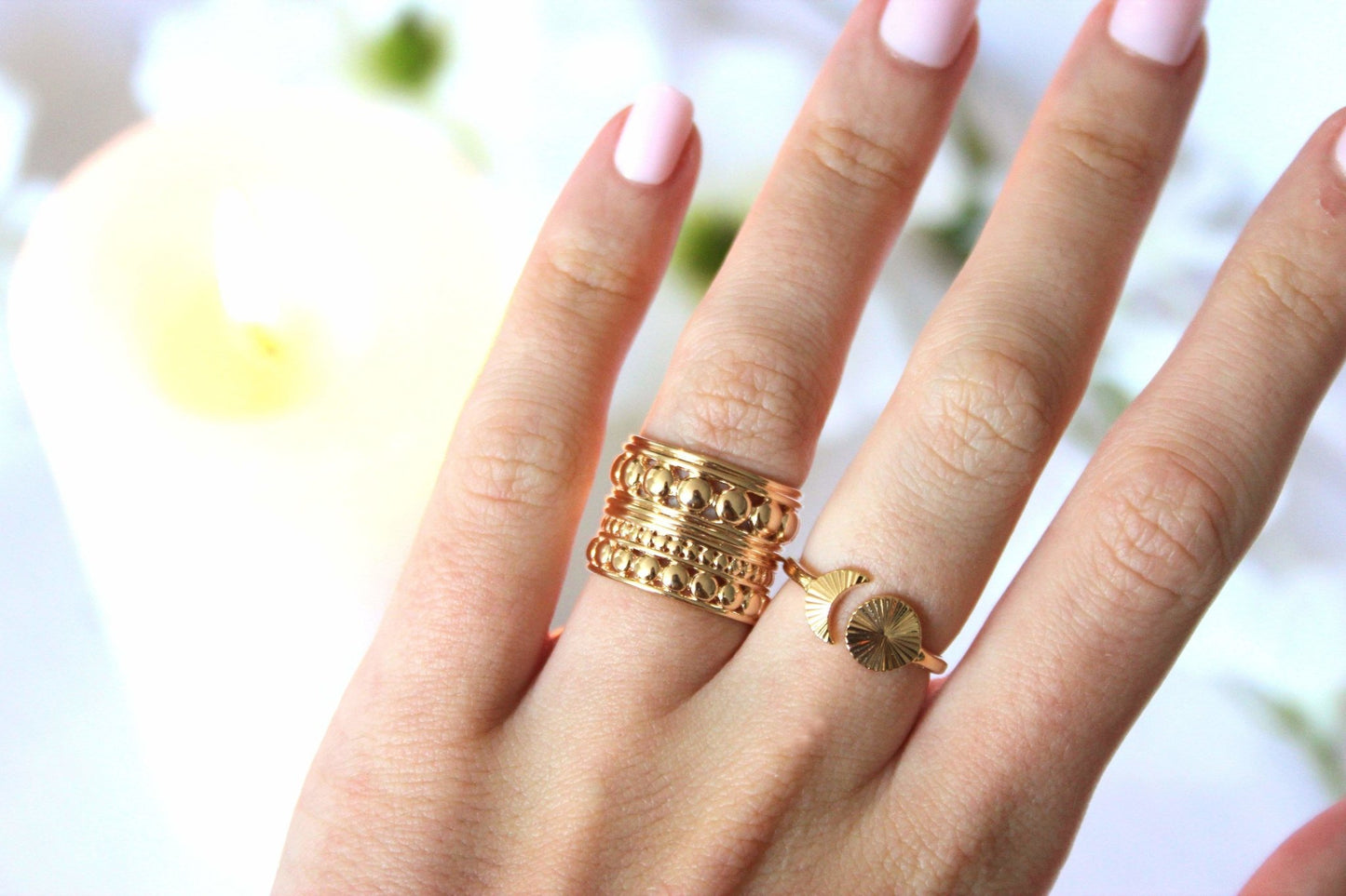 Bague Pita - Plaqué Or - Aurore & Luna