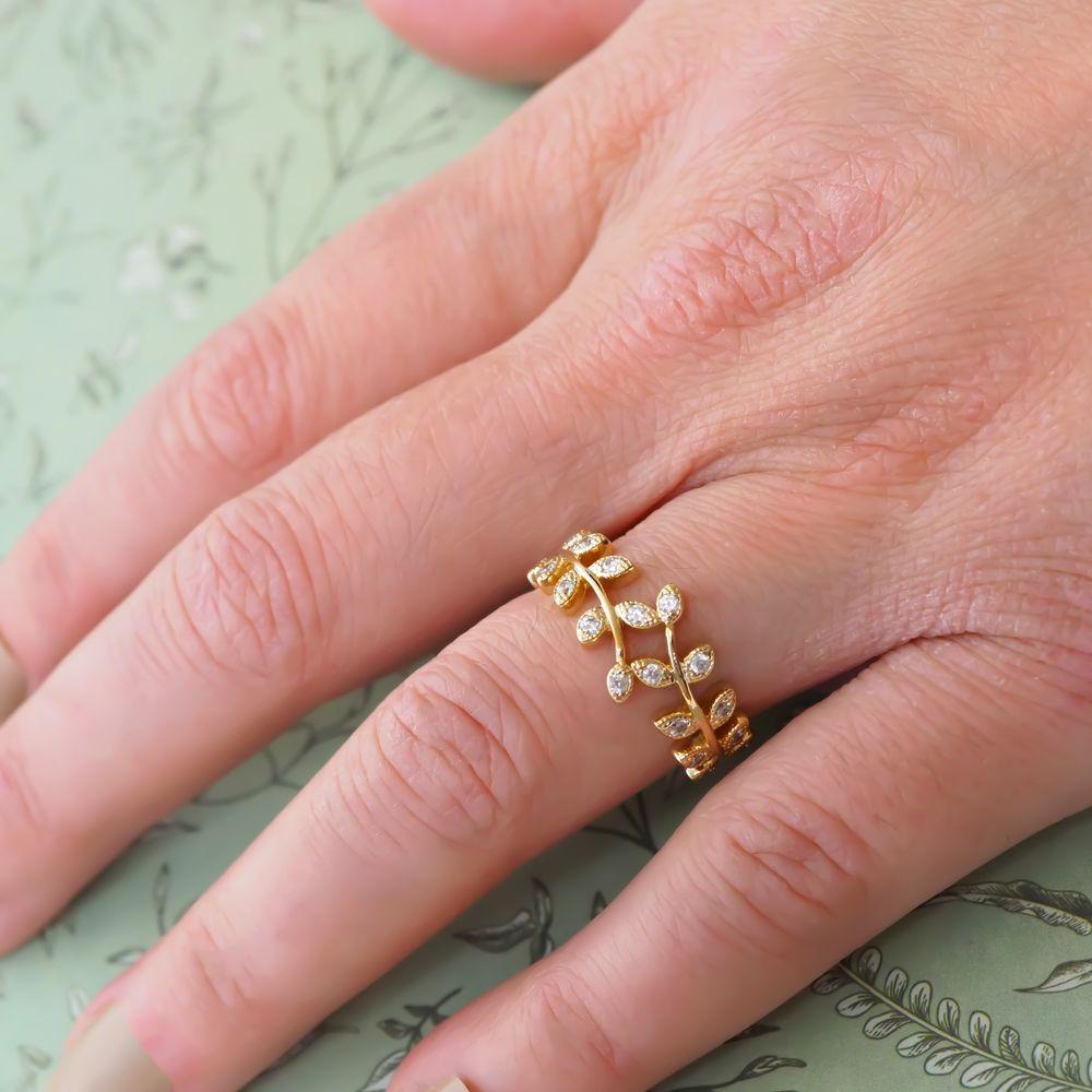 Bague Valentine - Plaqué Or et Pierres OZ - Aurore & Luna