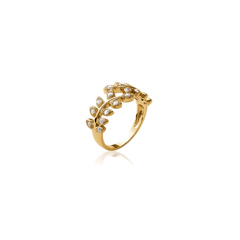 Bague Valentine - Plaqué Or et Pierres OZ - Aurore & Luna