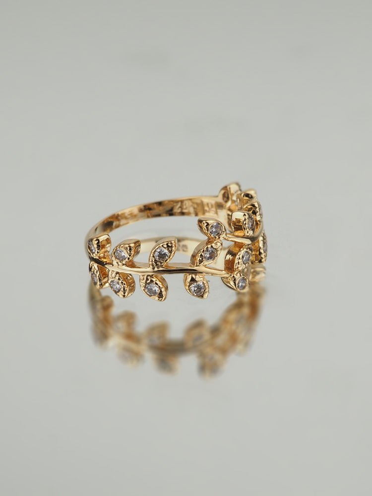 Bague Valentine - Plaqué Or et Pierres OZ - Aurore & Luna