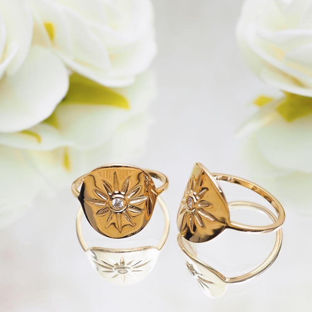 Bague Yma - Plaqué Or et Pierre OZ - Aurore & Luna