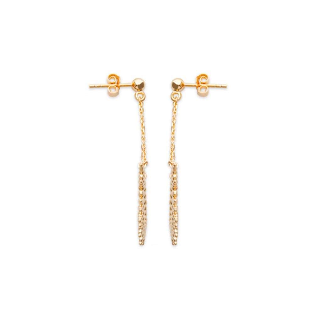 Boucles d'oreilles Emmanuelle - Plaqué Or - Aurore & Luna