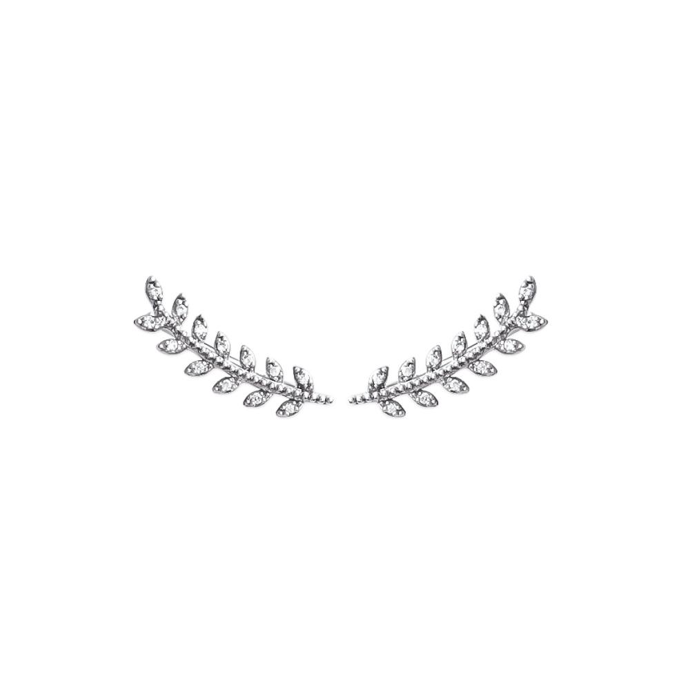 Boucles d'oreilles Valentine - Argent et Pierre OZ - Aurore & Luna