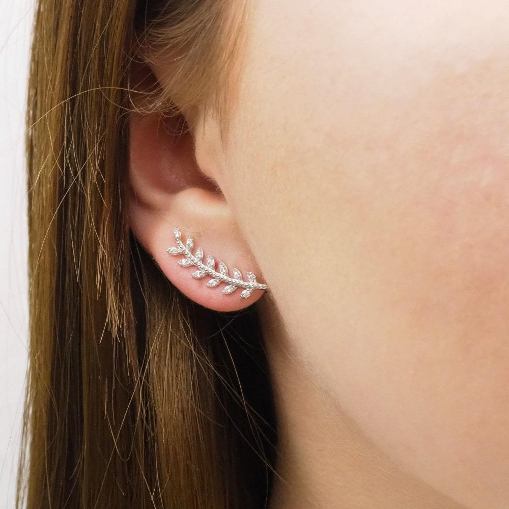 Boucles d'oreilles Valentine - Argent et Pierre OZ - Aurore & Luna