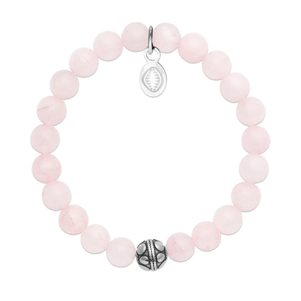 Bracelet Alicia - Perles Quartz Rose - Aurore & Luna