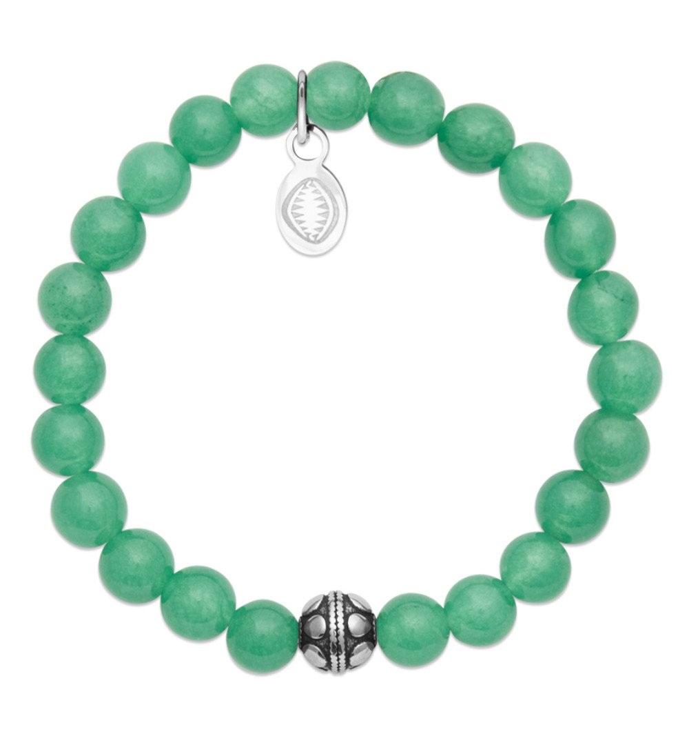 Bracelet Alicia - Perles Quartzite Vert - Aurore & Luna