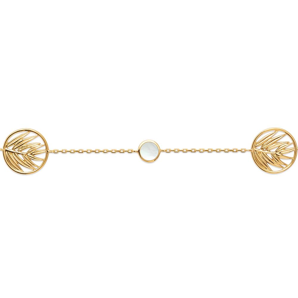 Bracelet Hanna - Plaqué Or et Pierre Nacre - Aurore & Luna