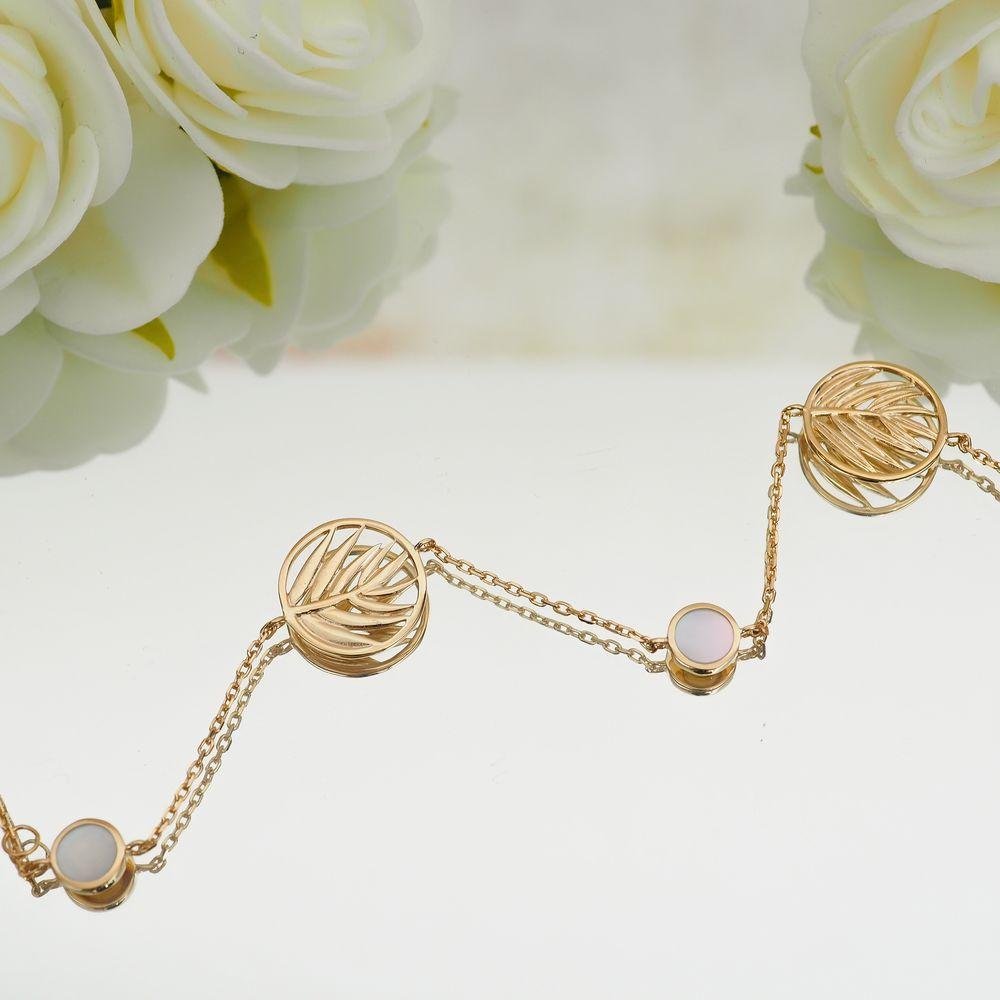 Bracelet Hanna - Plaqué Or et Pierre Nacre - Aurore & Luna