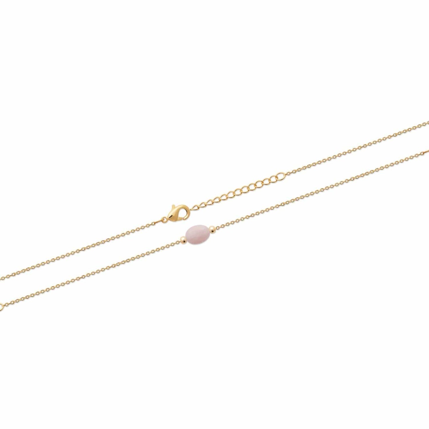 Bracelet Lyam - Plaqué Or et Quartz Rose - Aurore & Luna