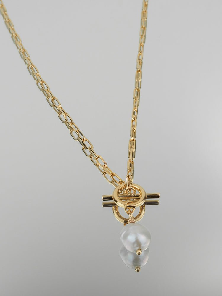 Collier Émilie - Plaqué Or et Perle d'eau douce - Aurore & Luna