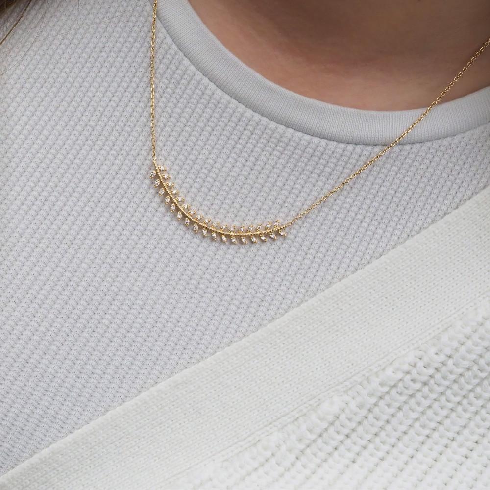 Collier Valentine - Plaqué Or et Pierre OZ - Aurore & Luna