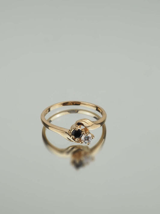 Bague Lota - Plaqué Or et Pierres OZ - Aurore & Luna