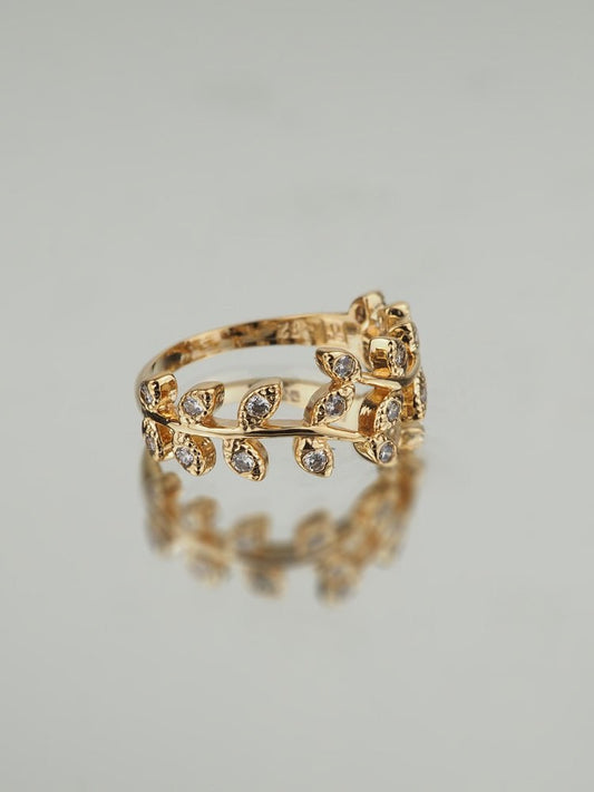 Bague Valentine - Plaqué Or et Pierres OZ - Aurore & Luna