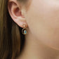 Boucles d'oreilles Bonnie - Plaqué Or et Agate Bleue - Aurore & Luna