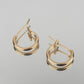 Boucles d'oreilles Créoles Eloïse - Plaqué Or - Aurore & Luna