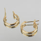 Boucles d'oreilles Créoles Lidia - Plaqué Or - Aurore & Luna