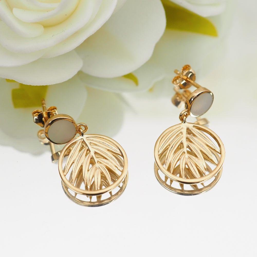 Boucles d’oreilles plaquées or 18 carats en forme de cadenas et Boucles d’oreilles plaquées or 18 carats en forme de cadenas et