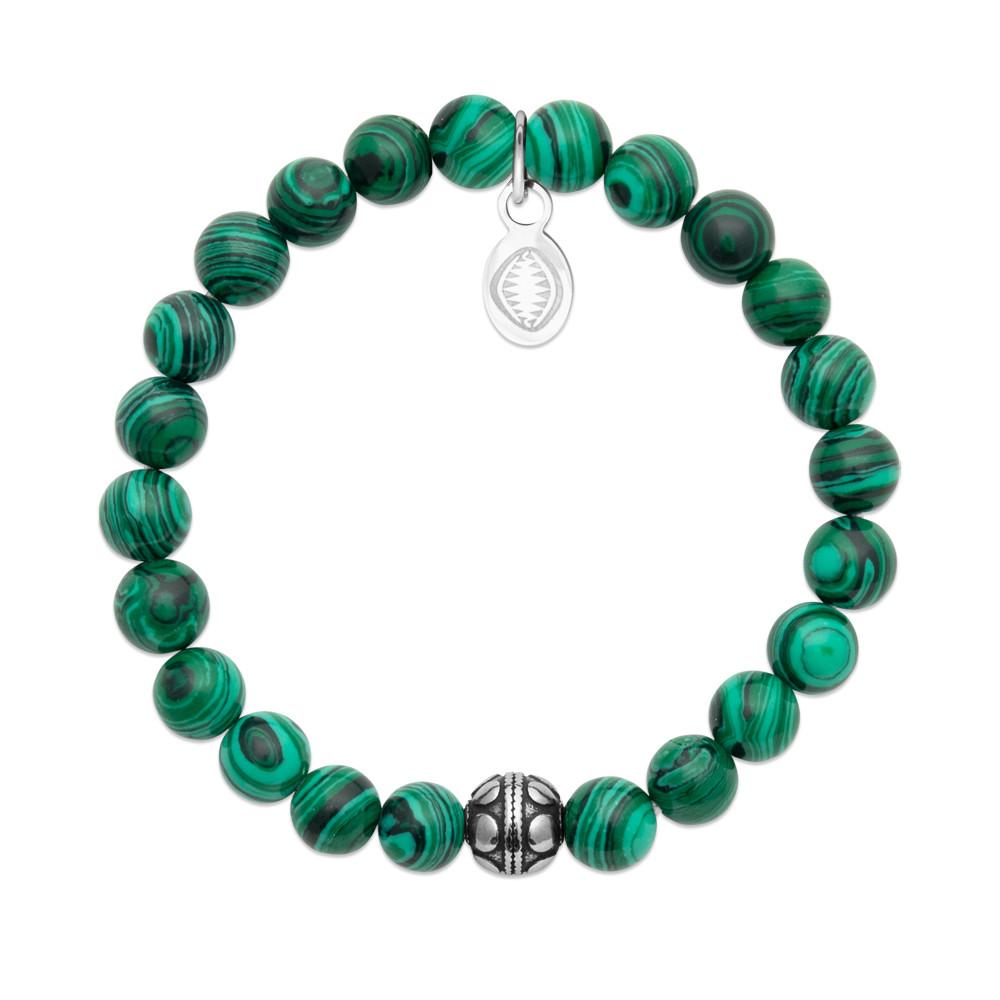Bracelet Alicia - Perles de Soleil Vertes - Aurore & Luna