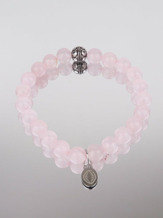 Bracelet Alicia - Perles Quartz Rose - Aurore & Luna