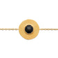 Bracelet Marine - Plaqué Or et Agate Noire - Aurore & Luna