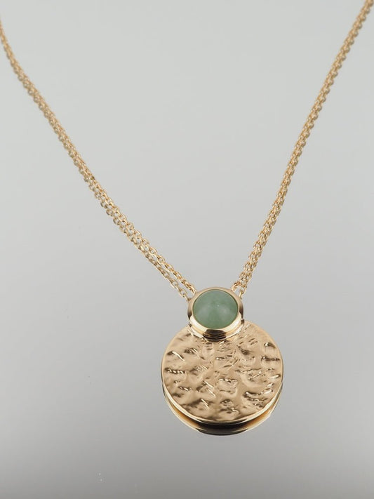 Collier Anaïs - Plaqué Or et Aventurine - Aurore & Luna