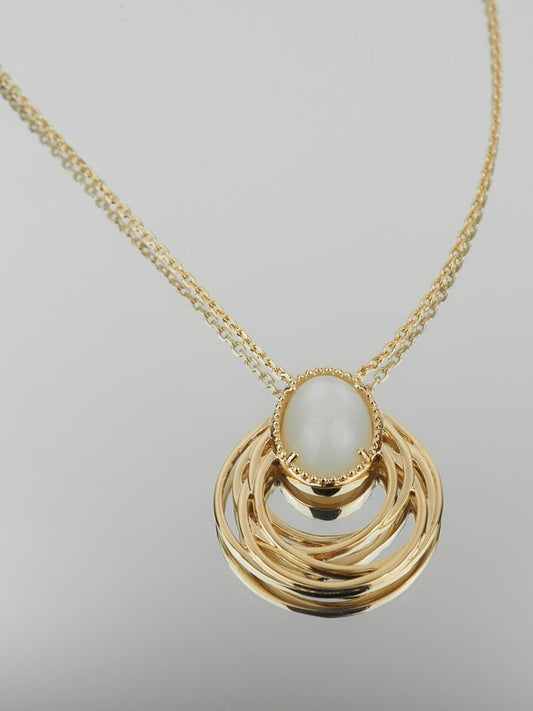 Collier Lolita - Plaqué Or et Pierre de Lune - Aurore & Luna